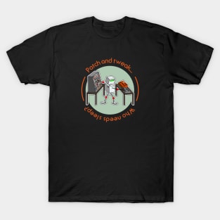 Robot Musician Playing Modular Synthesizer T-Shirt